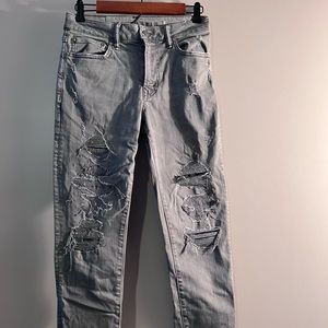 American Eagle skinny jeans, size 28 x 32.